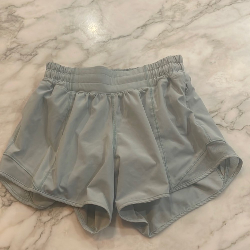Lululemon teal shorts!! 2 Tall 4 inch seam